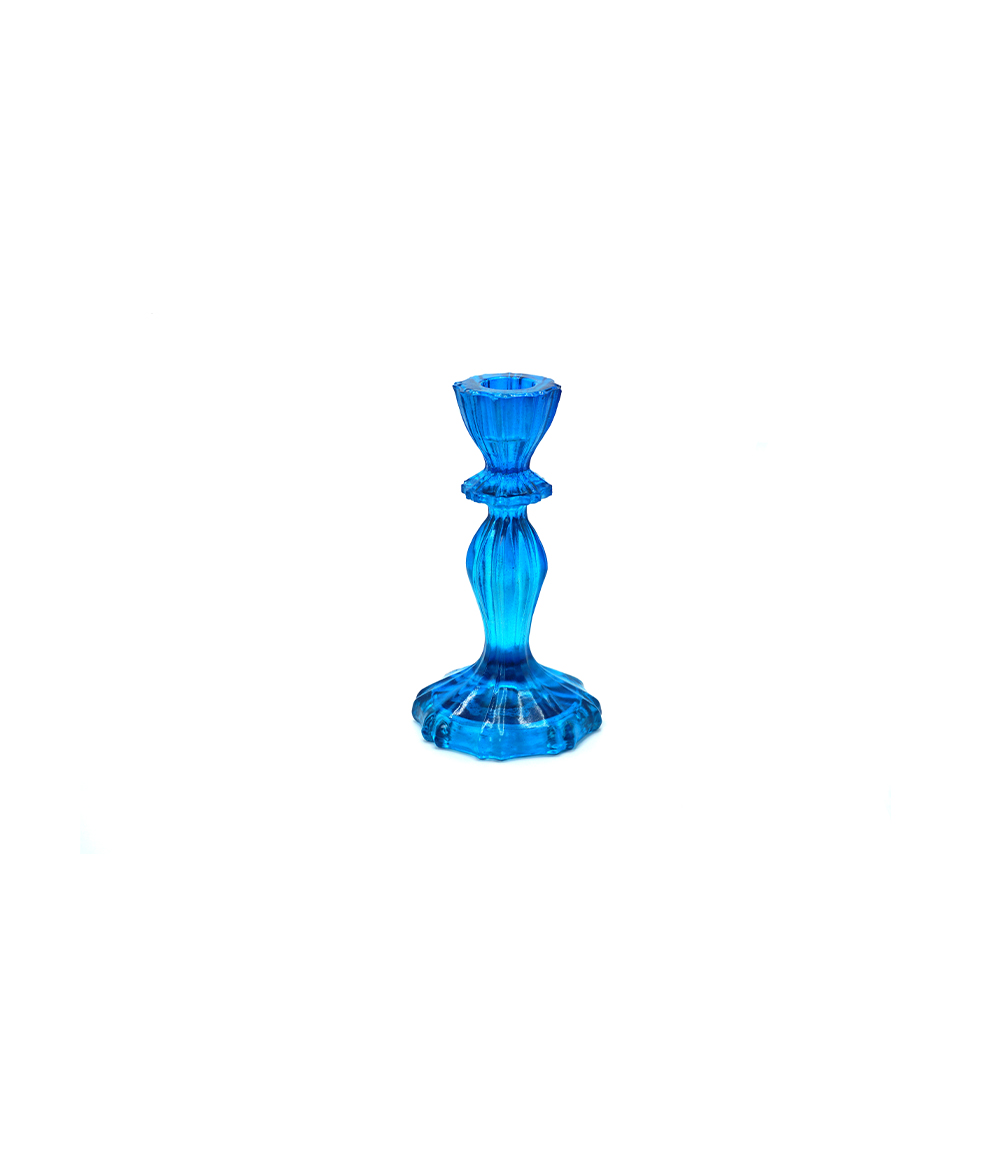 Blue Roman Candle Holder Haya House
